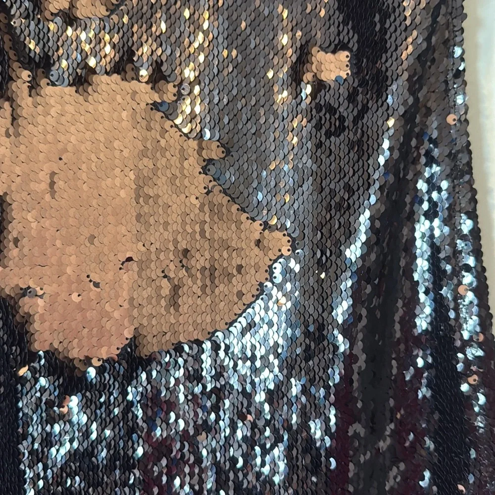 Free People Seeing Double Sequin Slip mini dress lace rose pink black - Picture 5 of 12